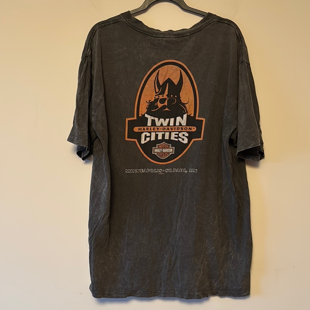 Harley-Davidson Black Short Sleeve Tee Relaxed Fit - Picture 5 of 6